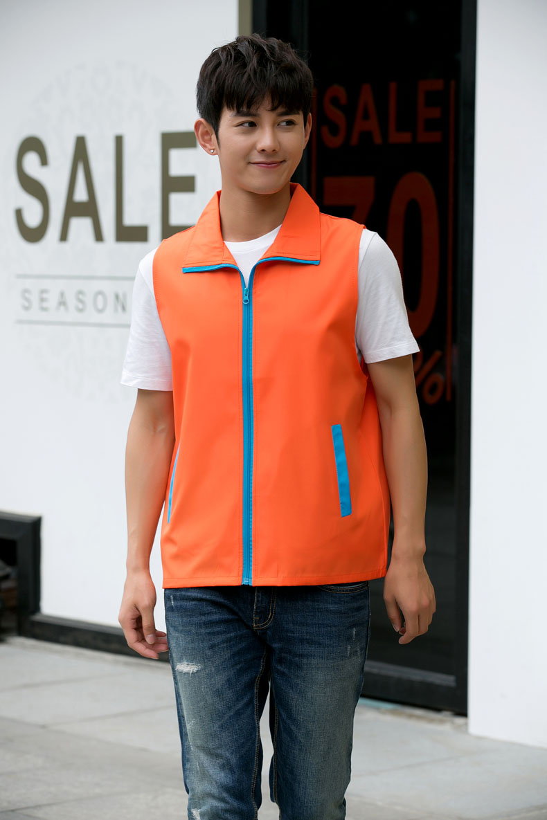 超市商场男女销售员印字工作服马甲志愿者婚庆公司马甲定制logo(图72)