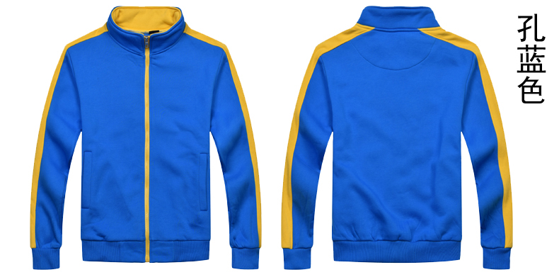 秋冬装快餐火锅店服务员工作服长袖卫衣定制超市工装加厚外套印字(图7)