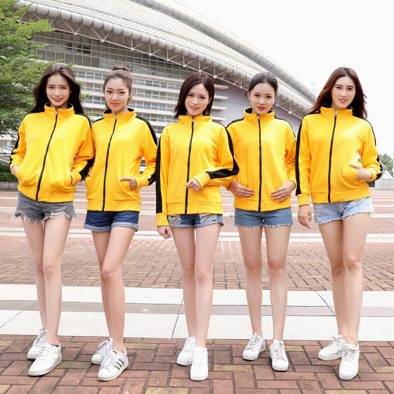 1573887137444335.jpg 纯棉班服男同学聚会卫衣定制logo奶茶火锅店服务员工作服加绒印字(图1)