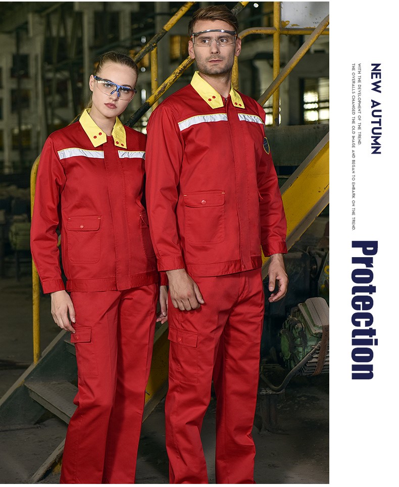 1573807145817848.jpg 春秋加厚防静电反光条工作服套装男工厂车间电工多口袋劳保服定制(图8)