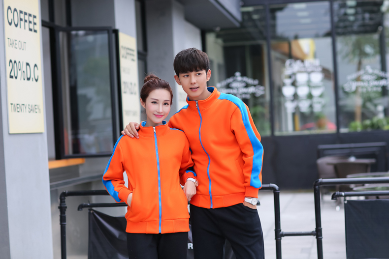 秋冬装快餐火锅店服务员工作服长袖卫衣定制超市工装加厚外套印字(图23)