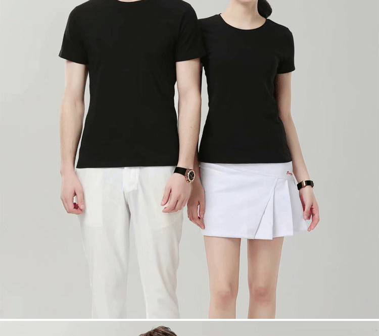 纯棉圆领短袖广告衫T恤diy工作服定制团体服印logo班服文化衫定制(图29)