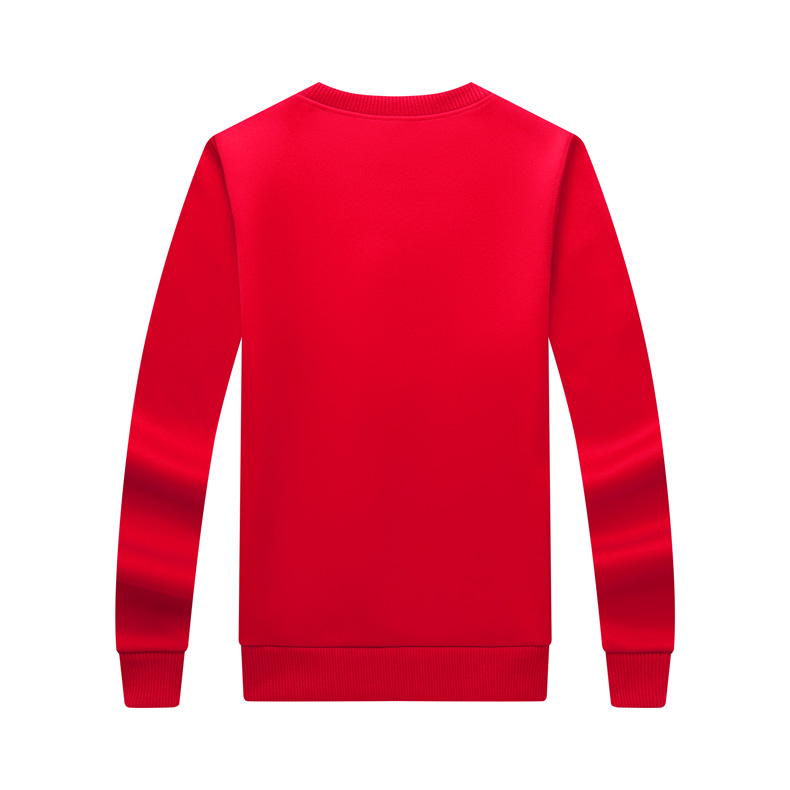 纯棉圆领卫衣工作服定制logo加厚企业文化衫定做无帽广告团体服装(图35)