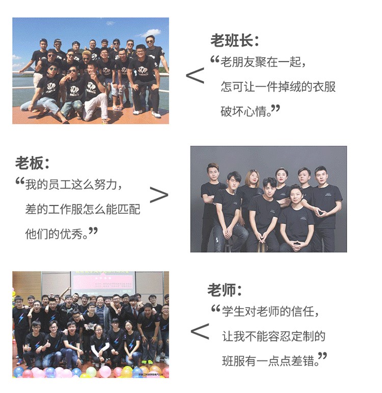 200克精梳棉圆领广告衫 班服 工作服短袖T恤 团体活动文化衫定制(图2)