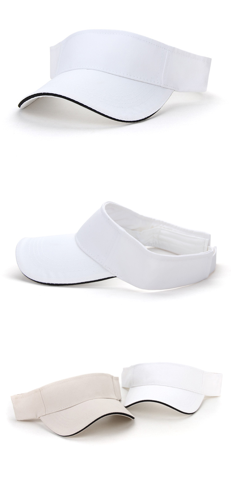 空顶帽男女运动网球帽加长无顶遮阳帽工作广告帽定制刺绣印字logo(图10)