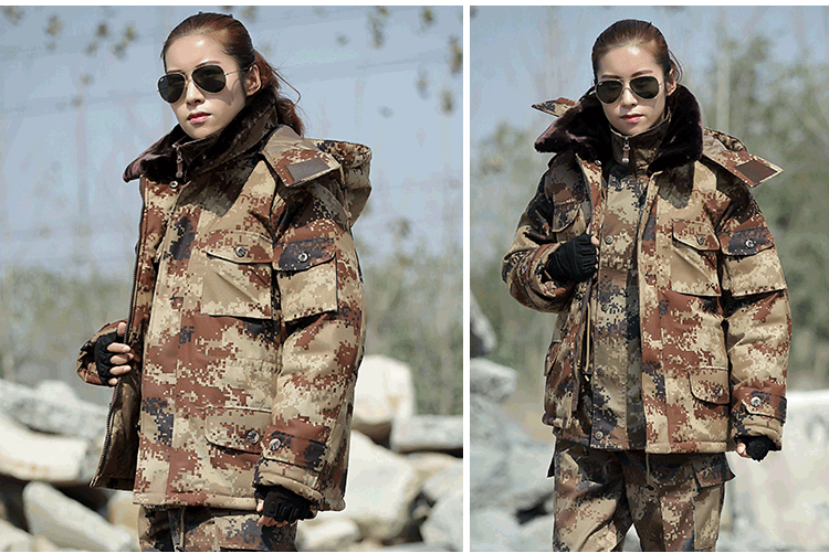 军大衣男冬季加厚防寒服特种兵作训棉大衣冷库工作服荒漠迷彩大衣(图11)