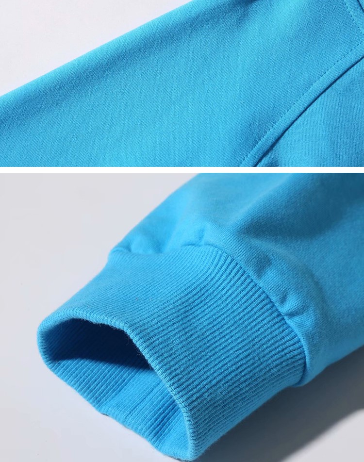 秋季落肩薄款卫衣定制教育亲子装幼儿园童装带帽套头长袖印logo字(图6)