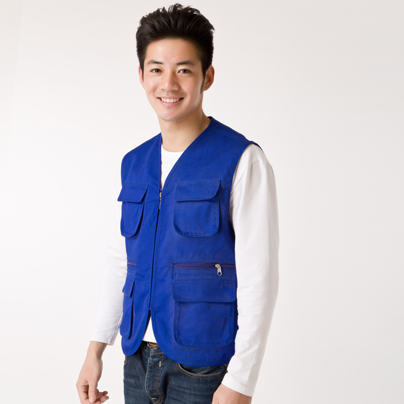 义工背心定做志愿者工作服马甲定制多口袋工装广告马夹订做印字(图1)