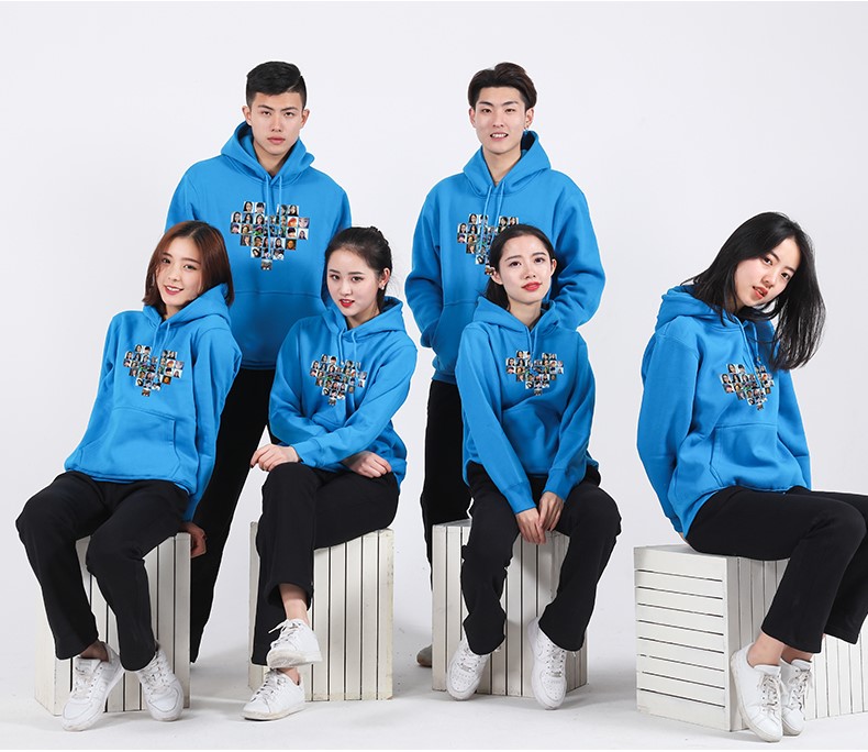 卫衣定制印logo工作服连帽班服套头印字同学聚会20年加绒秋冬外套(图9)