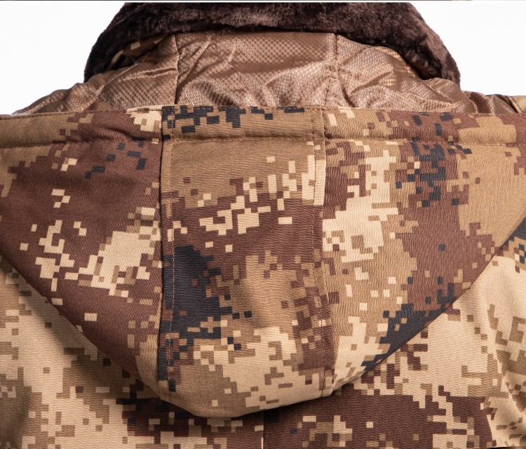 配发正品荒漠大衣迷彩作训大衣棉大衣加厚军大衣防寒保安棉服棉袄(图9)