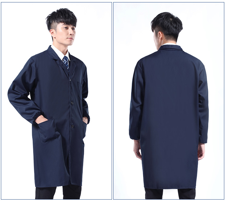 定制绿色褂工作服男长款上衣印字logo仓库搬运工装罩衣劳保服耐磨(图6)