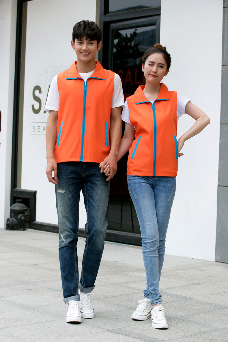 超市商场男女销售员印字工作服马甲志愿者婚庆公司马甲定制logo(图68)