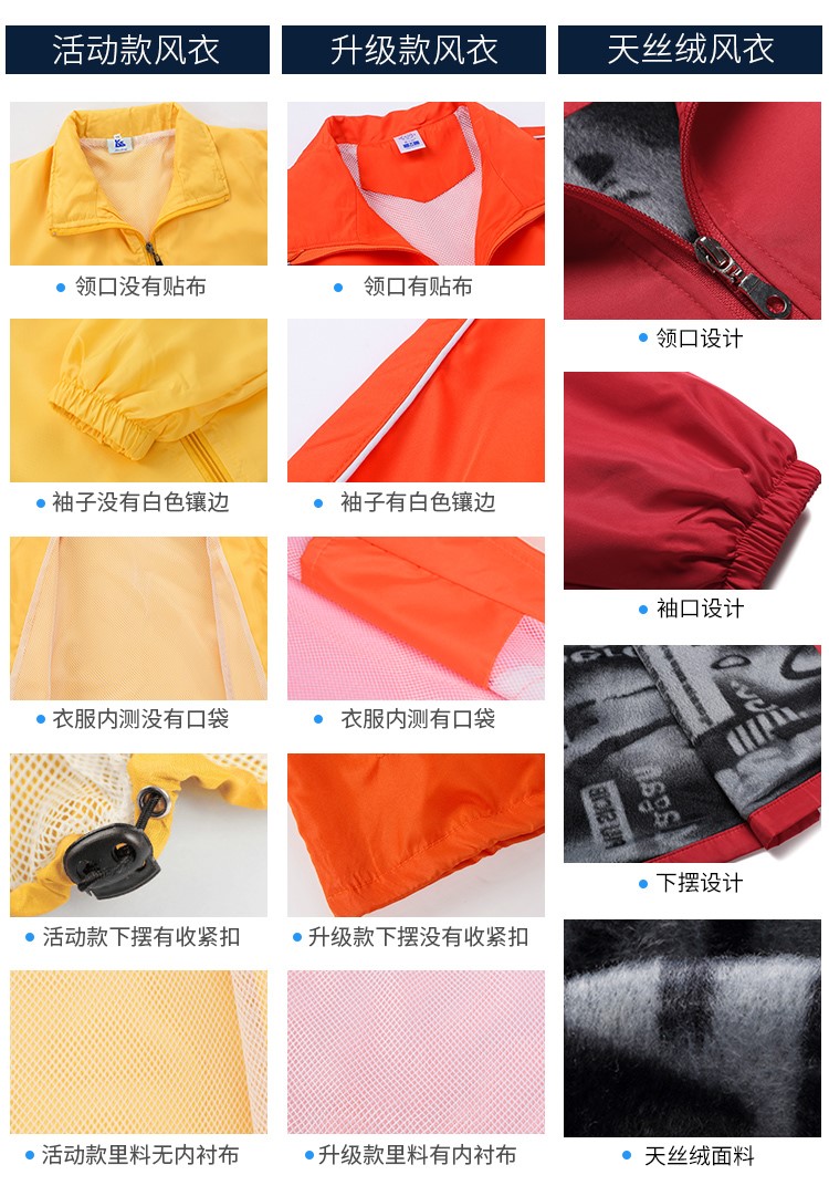 1579249401596389.jpg 广告风衣定制工作班服diy儿童长袖防风外套文化宣传衫工衣印logo(图7)