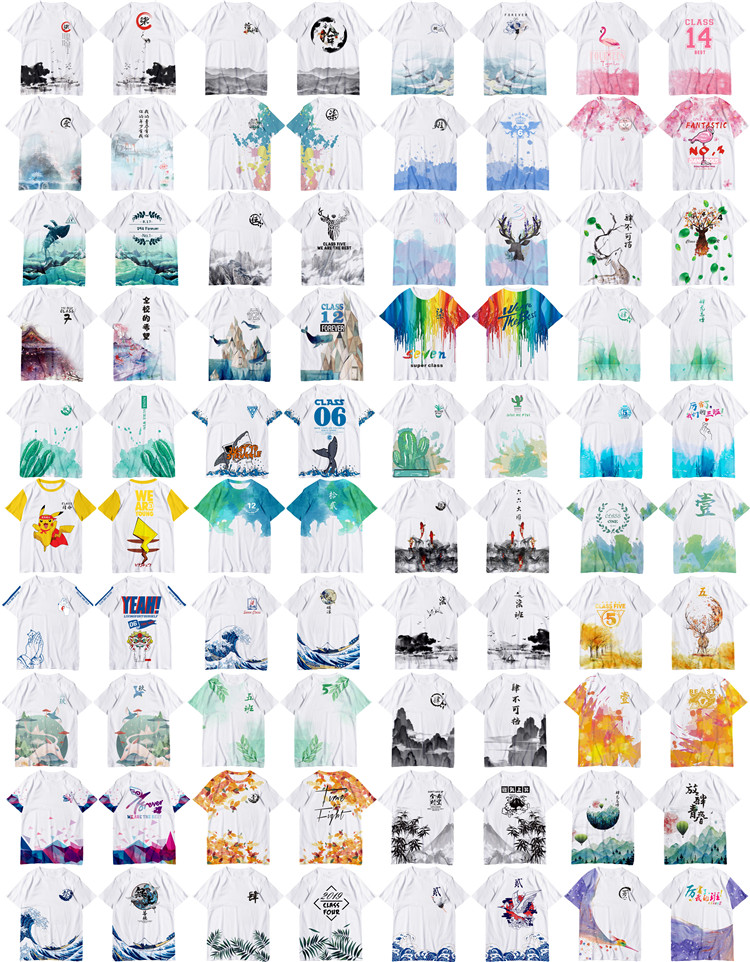 1578576581969969.jpg 夏季班服定制初中高中毕业t恤diy定做短袖同学聚会 全身印运动会(图17)