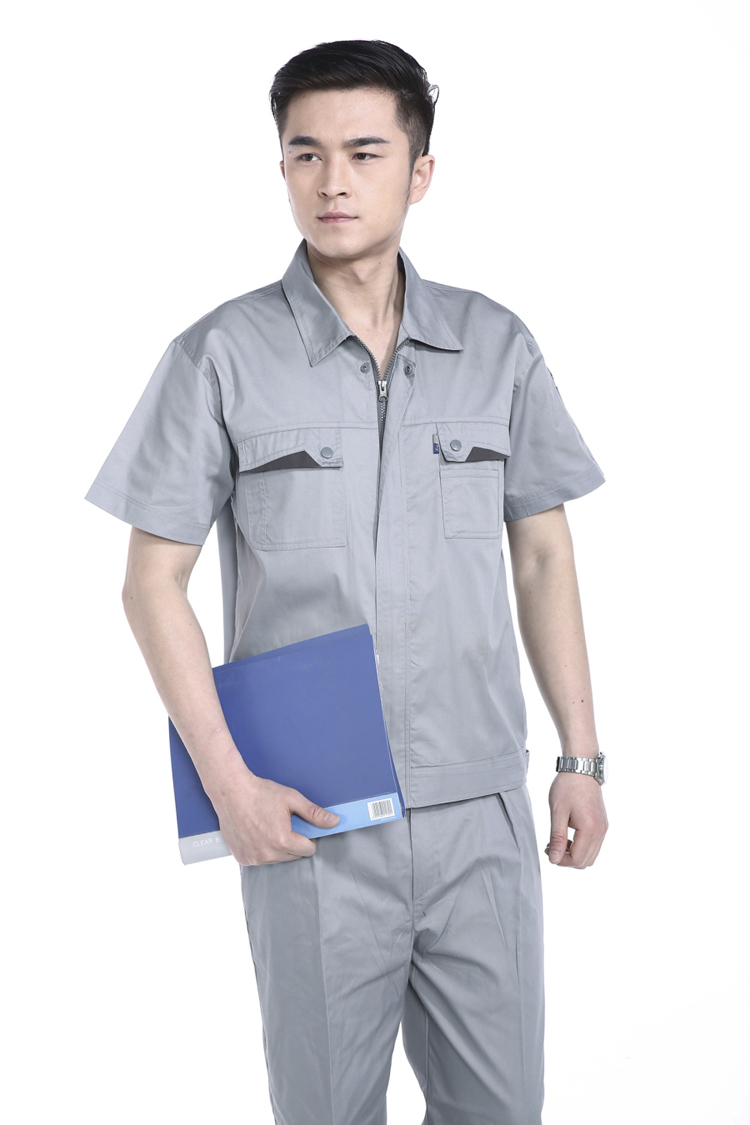 1574004159440514.jpg 短袖工程服套防静电工服 劳保工作服 维修4S汽修服 工装制服(图6)