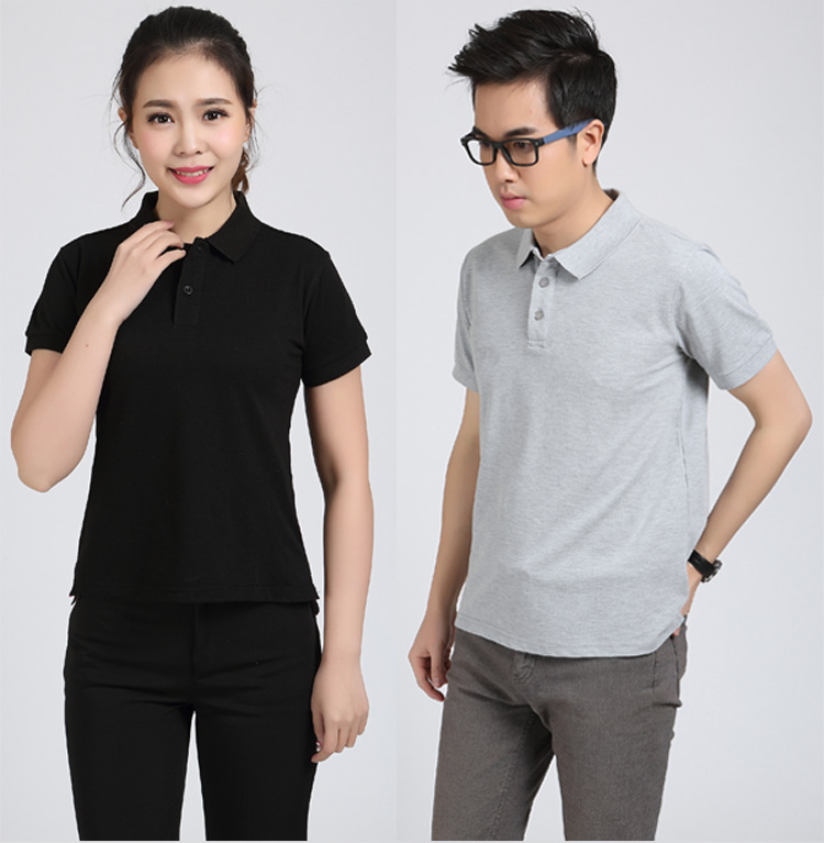 定制POLO衫广告文化衫定做短袖工作服班服翻领T恤印字LOGO团体服(图7)
