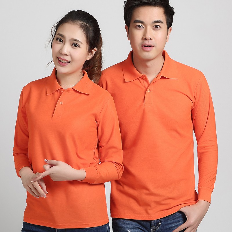 长袖广告衫定制工作服T恤同学会圆领纯棉polo衫印字logo文化衫(图17)