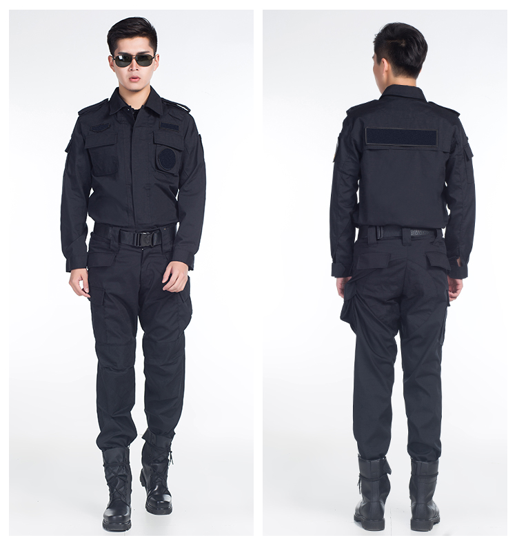 1577413691561020.jpg 保安黑色作战服作训服物业长袖安检保安训练服野战服套装工作服(图9)