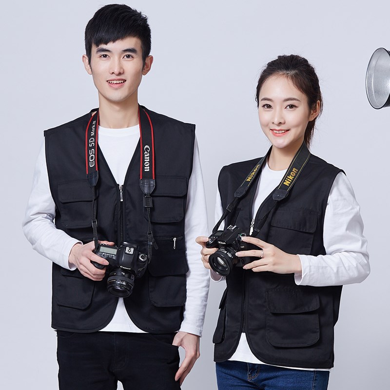 义工背心定做志愿者工作服马甲定制多口袋工装广告马夹订做印字(图5)