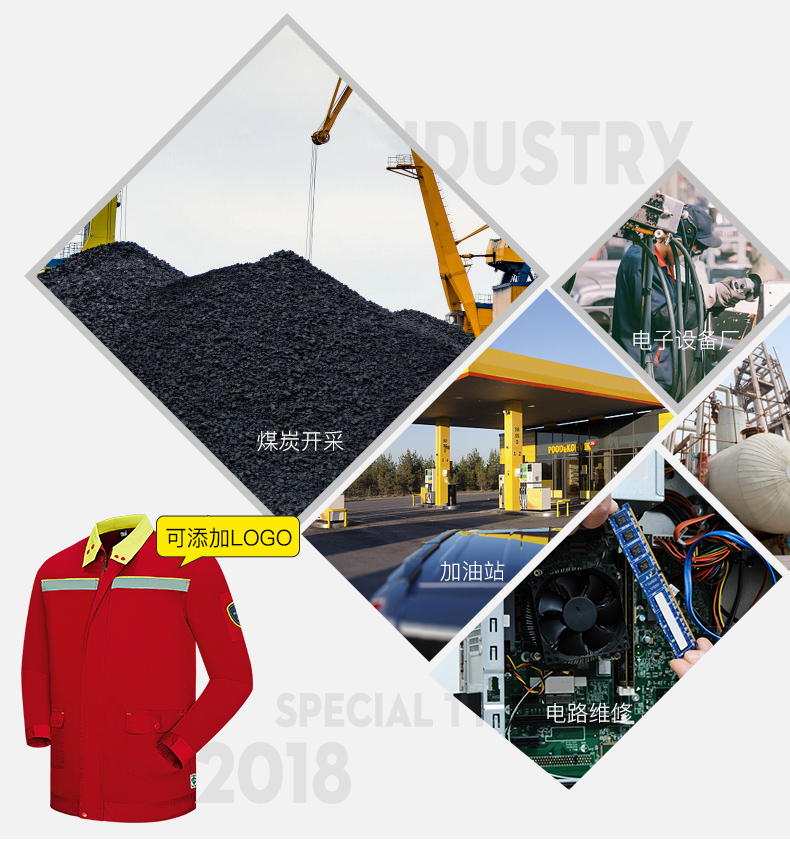 1573807145873326.jpg 春秋加厚防静电反光条工作服套装男工厂车间电工多口袋劳保服定制(图5)