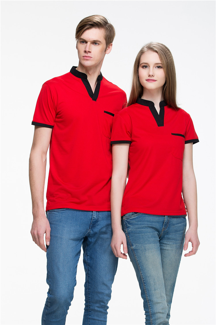 翻领工作服定做POLO衫定制短袖t恤文化广告衫DIY企业团体服印logo(图5)